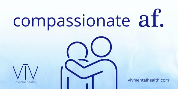 Compassionate AF (6" x 3" Sticker)