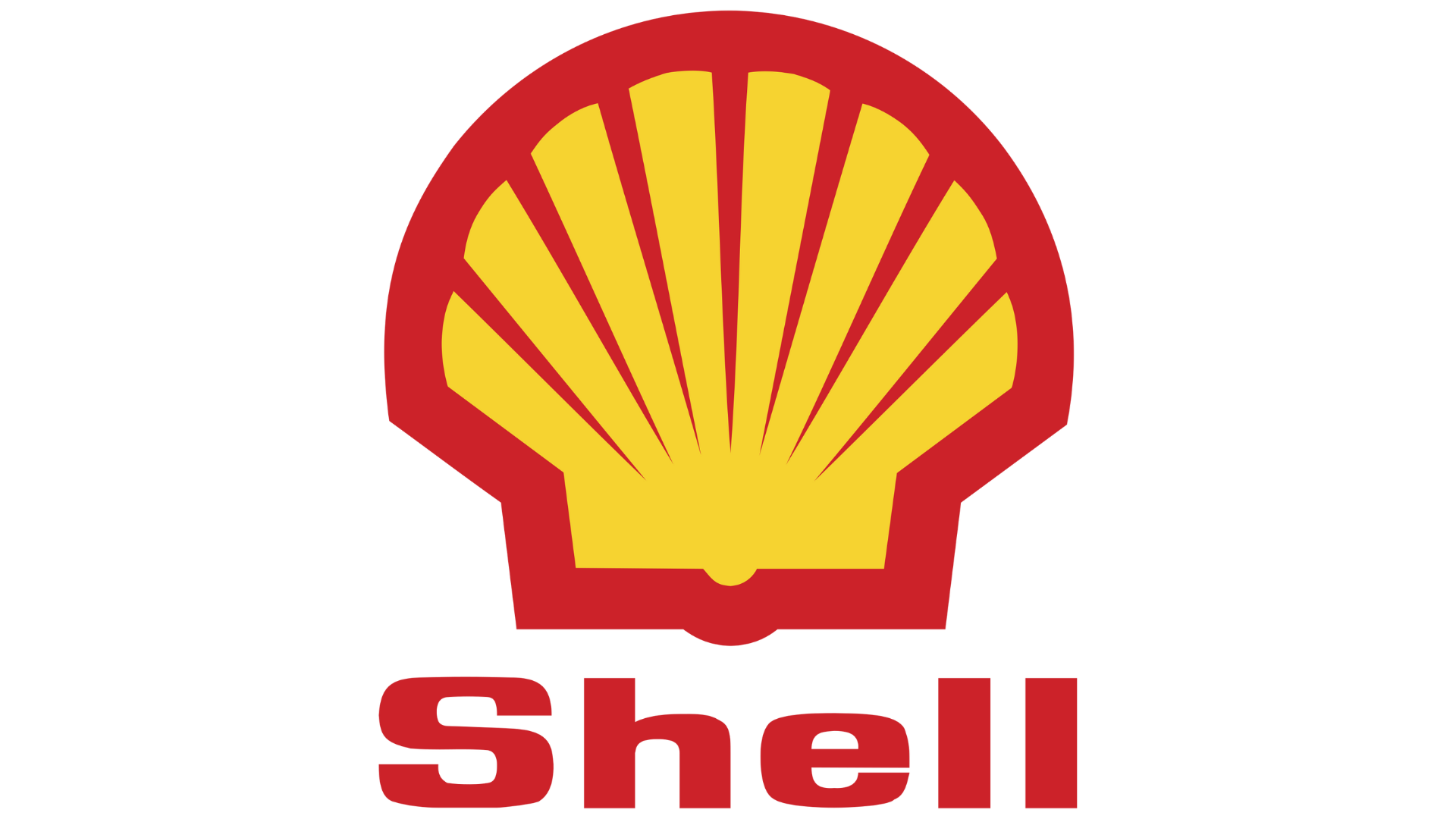 Red and yellow shell logo with the word "Shell" written underneat.